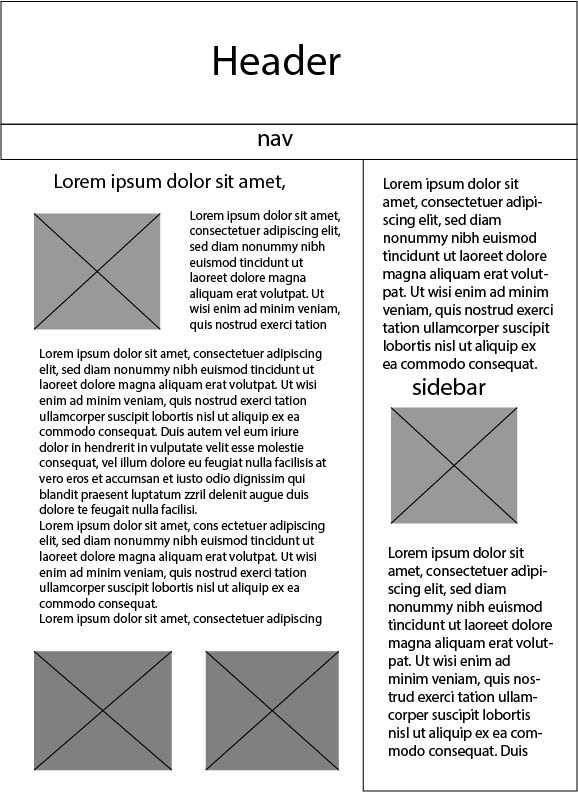 Desktop Wireframe